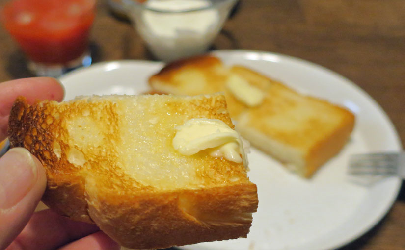 「感動のバタートースト」に感動する朝
