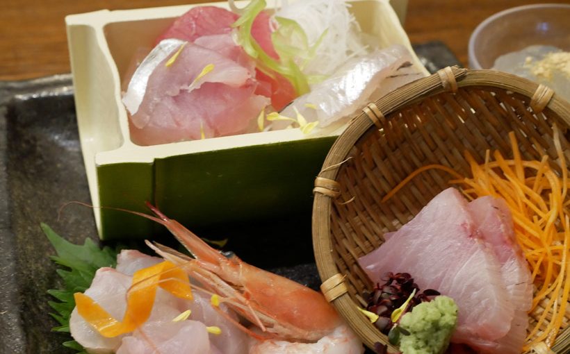 京都・西舞鶴　「魚源」の旬の地魚 お造り定食