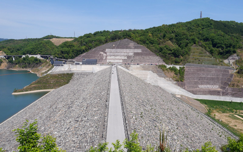 阿武山から安威川ダム、日本最長吊り橋