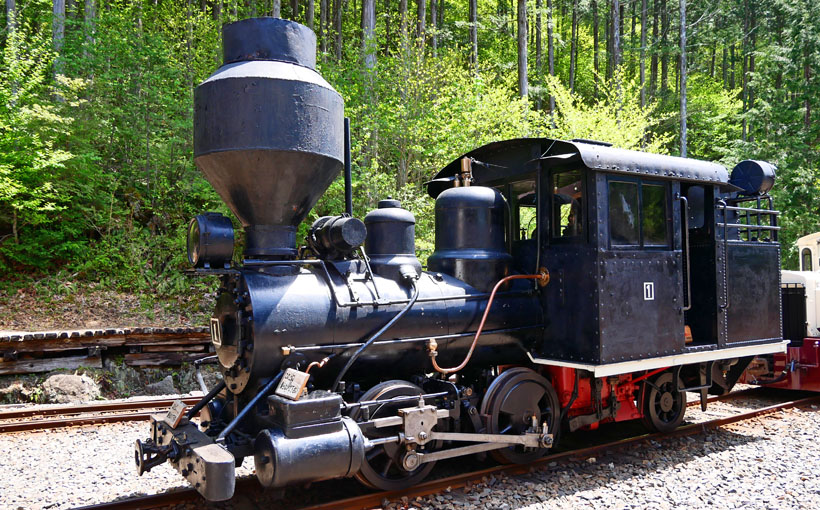 長野木曽森林鉄道の写真　蒸気機関車 木曽 赤沢森林鉄道の蒸気機関車