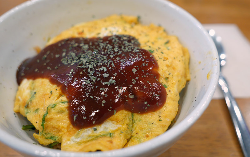 高槻　歌笛堂のオムライス丼