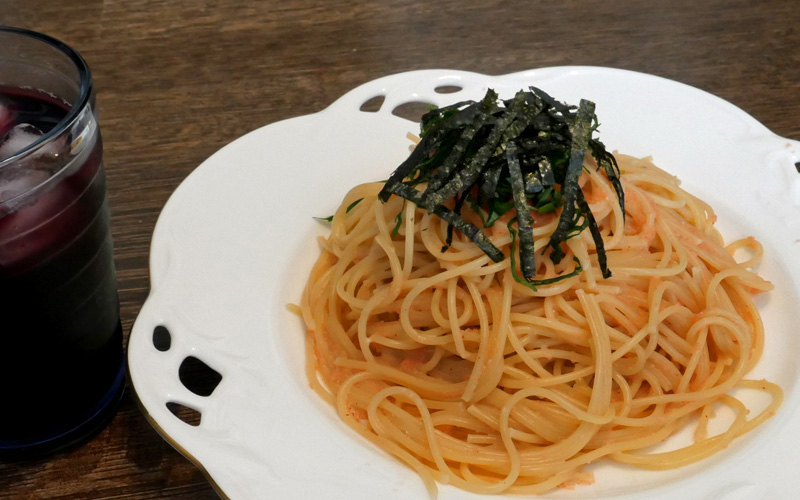 自分でつくる　明太子のパスタ