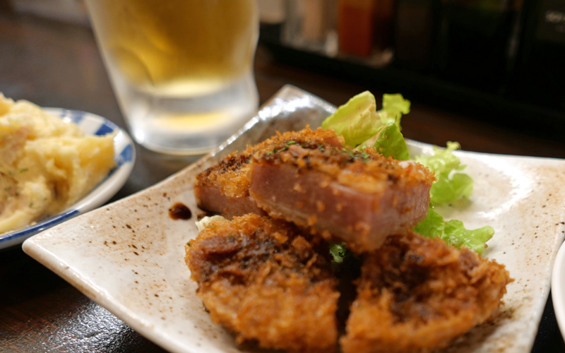 京都・裏寺町　「すいば」で軽く３品３杯！