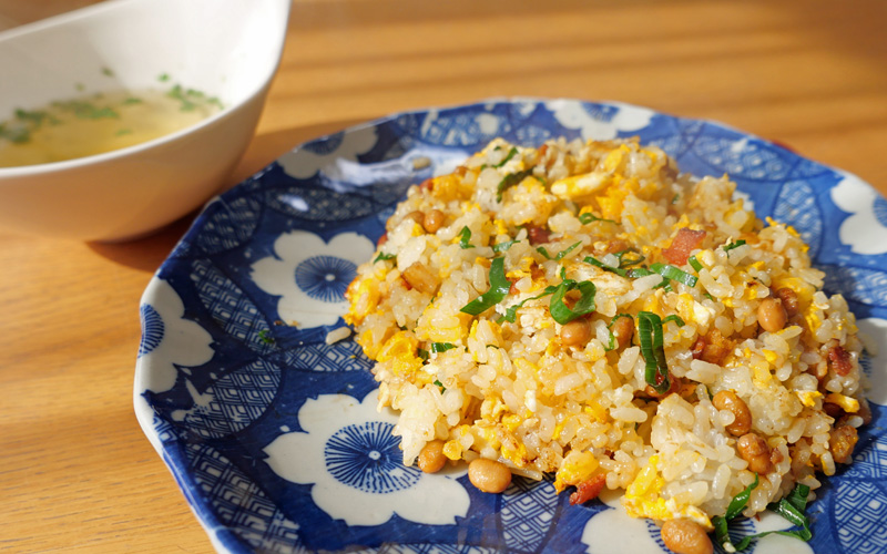 自分でつくる　納豆のチャーハン