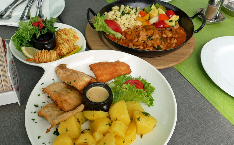 My memory　旅ランチ　ザンクト・ヴォウルフガングの魚料理