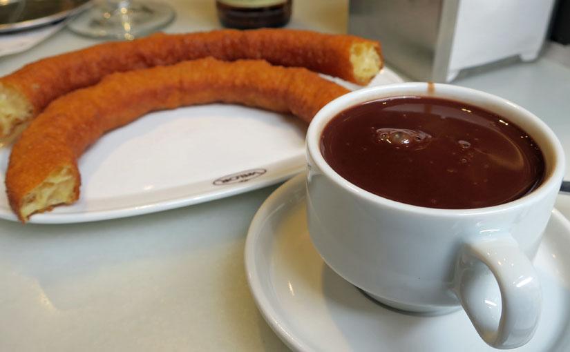 My memory　旅ランチ　レオンのホットチョコレートとチュロス　